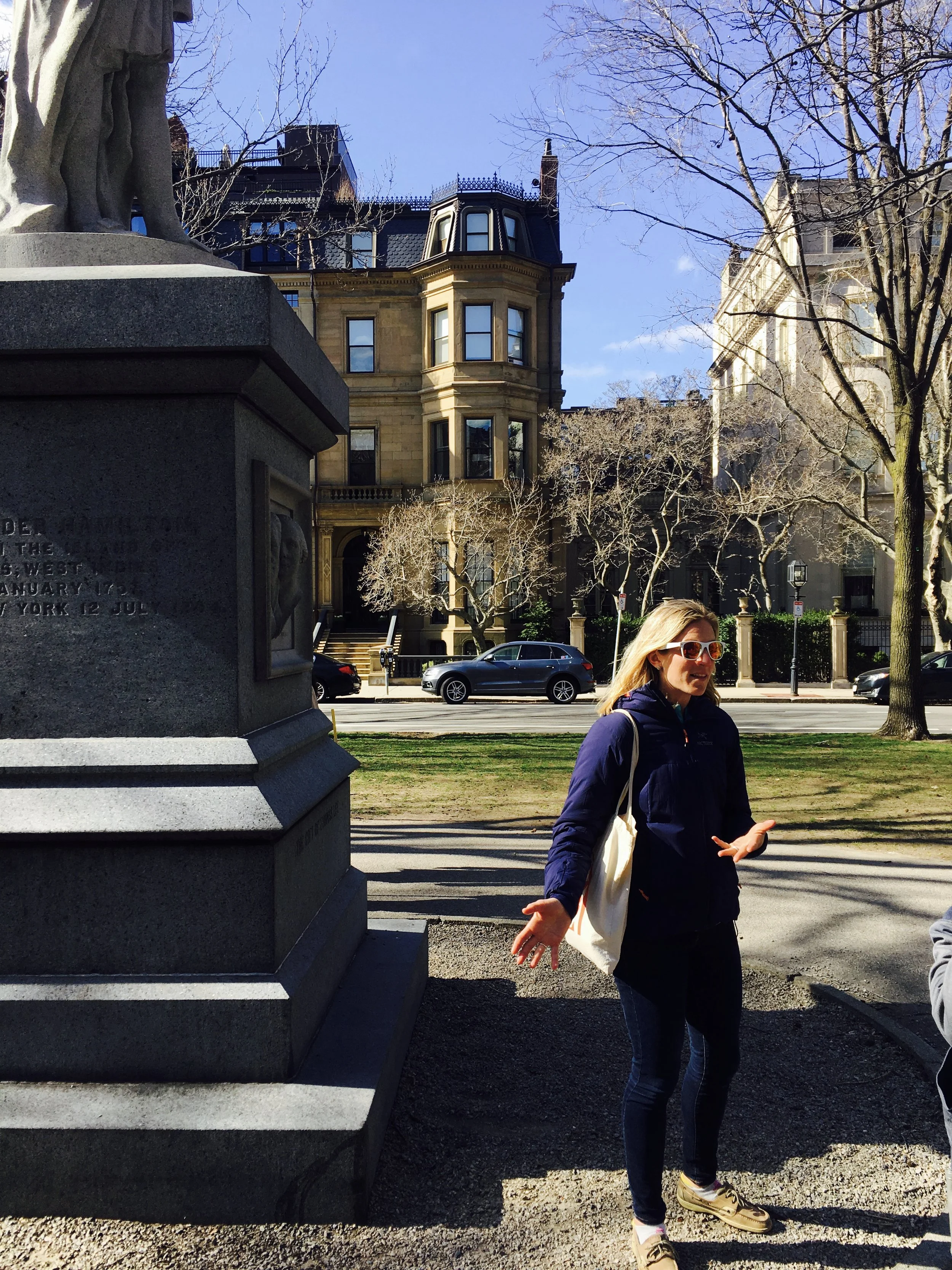 Telling Alexander Hamilton's life story to Katie and John. They were very happy to listen. Just like everyone I've talked to about Hamilton in the last month. 