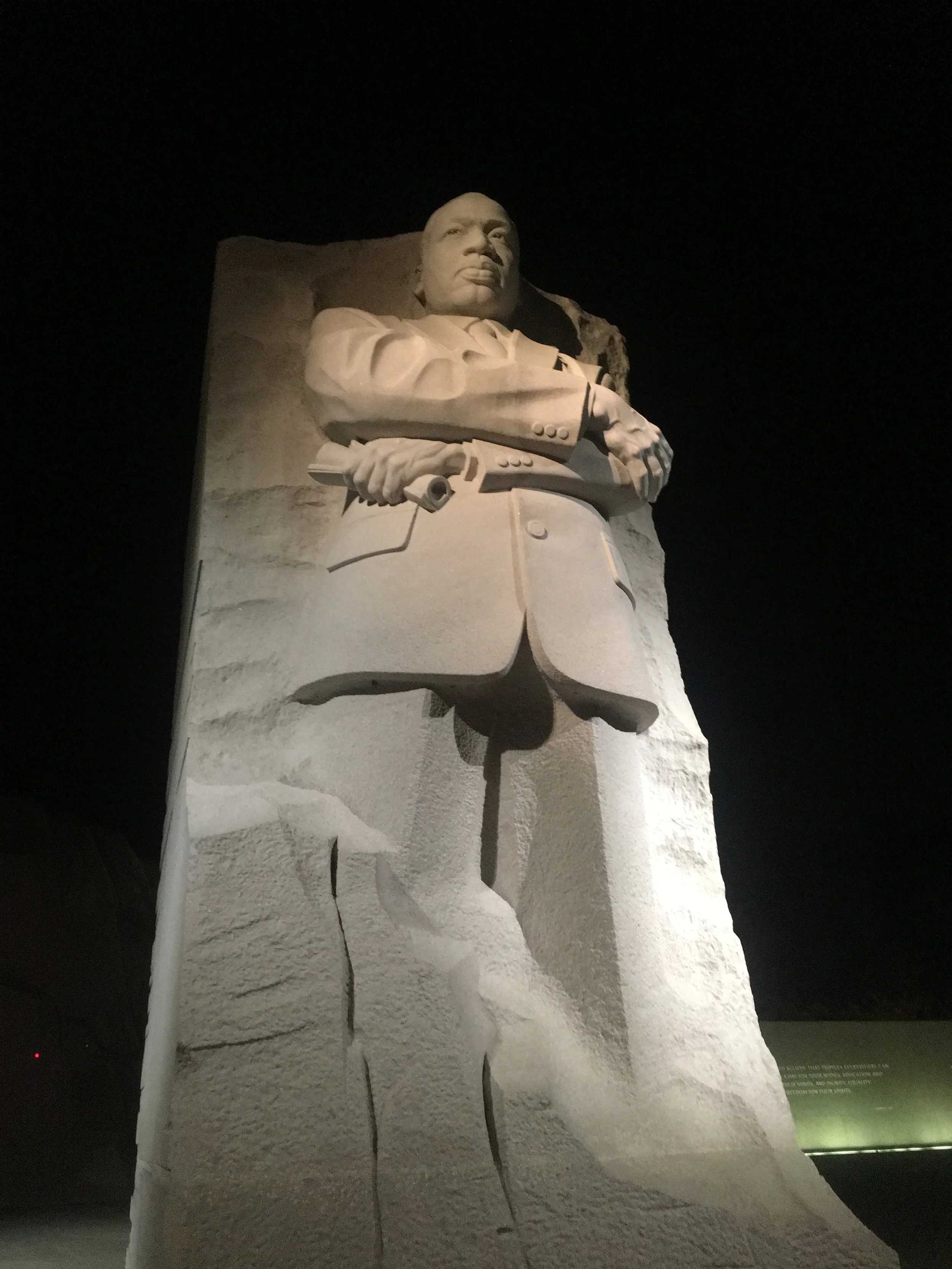 Checking out some monuments at night. 
