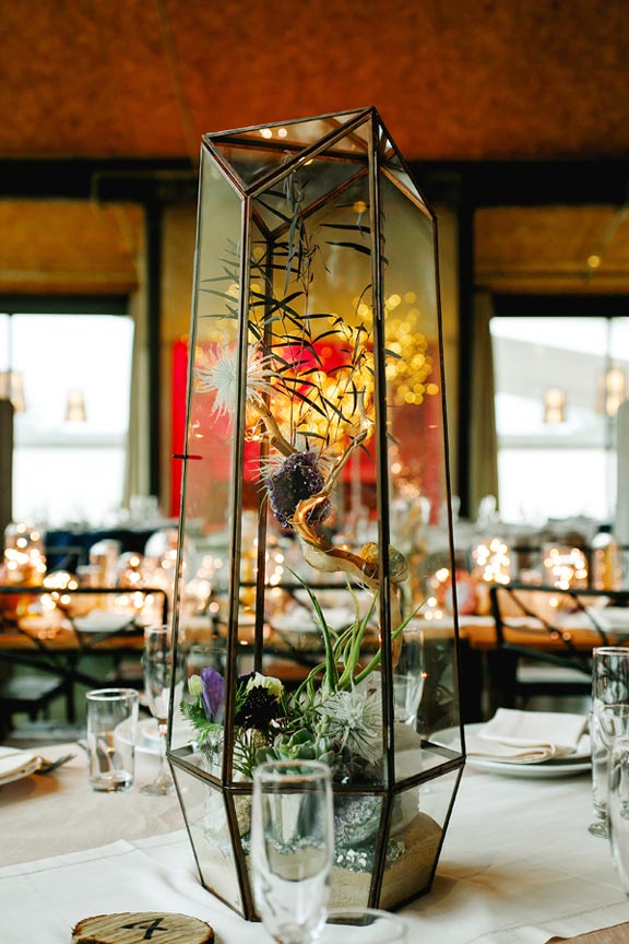 pierre case wedding centerpiece photo: Katherine O'Brien