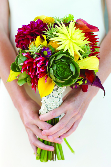 succulent floral bouquet photo: Julia Robinson