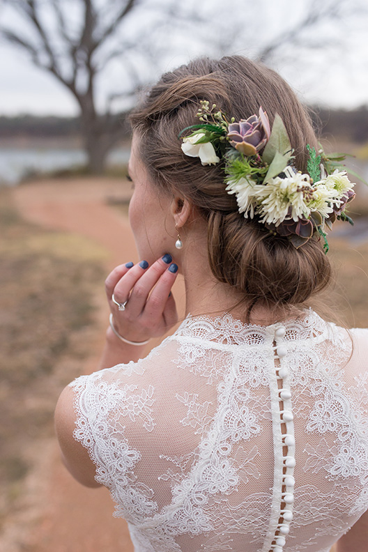 Succulent & floral crown | Photo by HighDot Studios
