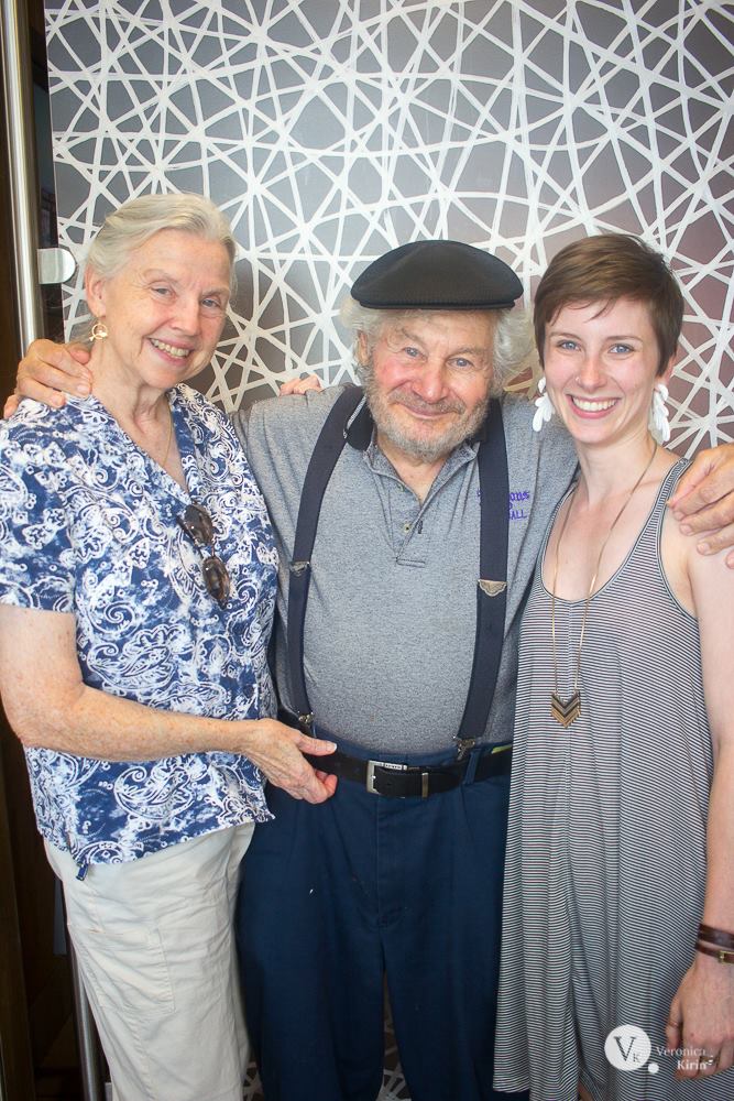 Veronica (right) with Dagmar and John Booth in New Orleans