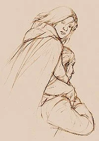 Painting: Eunice Being Led Away from Deerfield by Francis Black