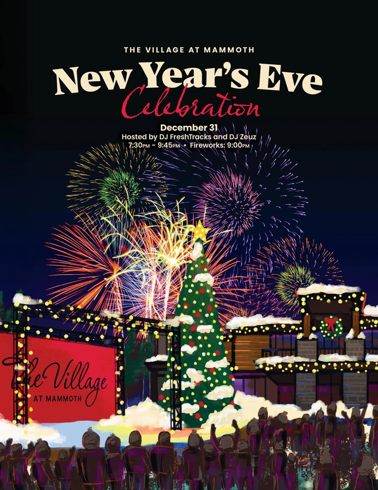 2026 ! 🍾🥂🪩🎶 @thevillagemammoth @djzeuzz @freshtracks_entertainment.