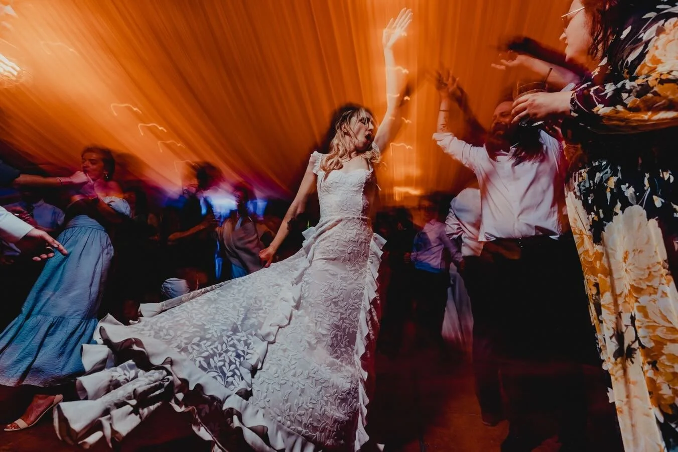 Superstar bride, the dress, lost in a moment of Electricity. 📸 @minaretphoto rad pic.
