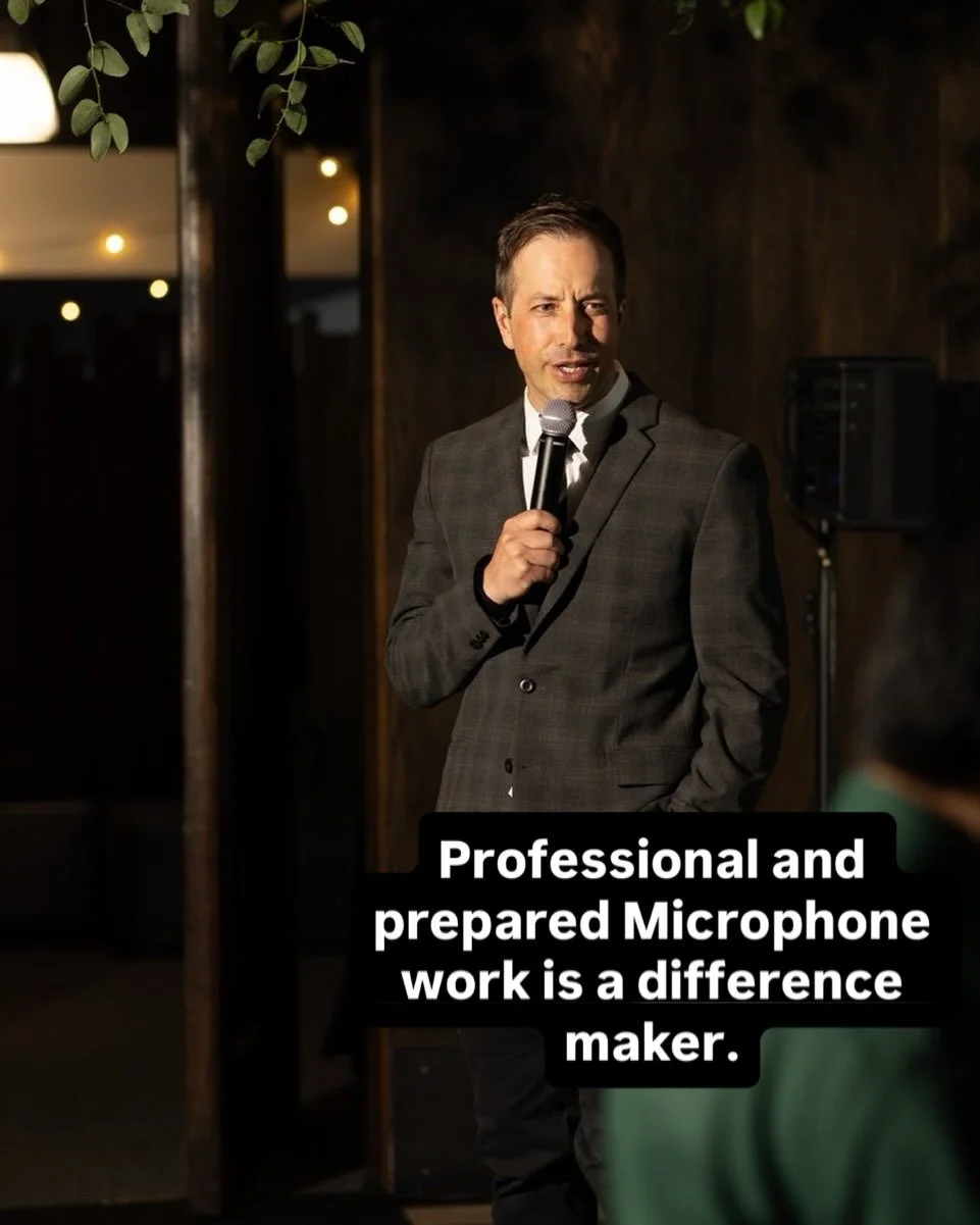 A Dj with a microphone is one thing.  A professional MC is something different. Real human connection and communication.
🎤 work is important and it&rsquo;s a difference maker.  #realweddings #freshtracks #mammothweddingdj 📸 @minaretphoto