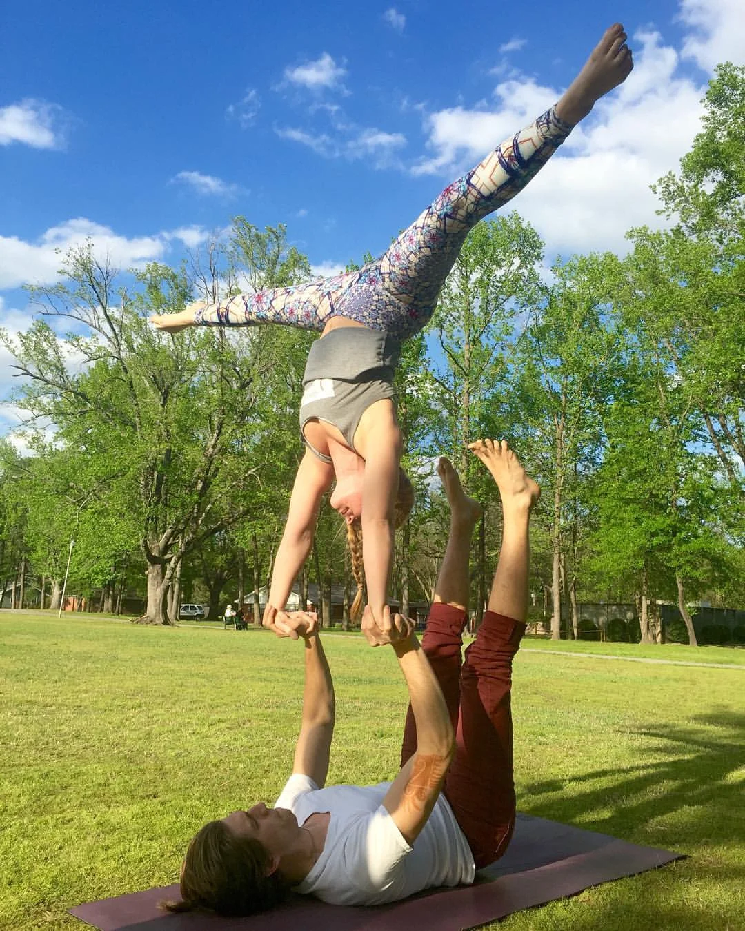 Stephanie tends to be upside down a lot.
