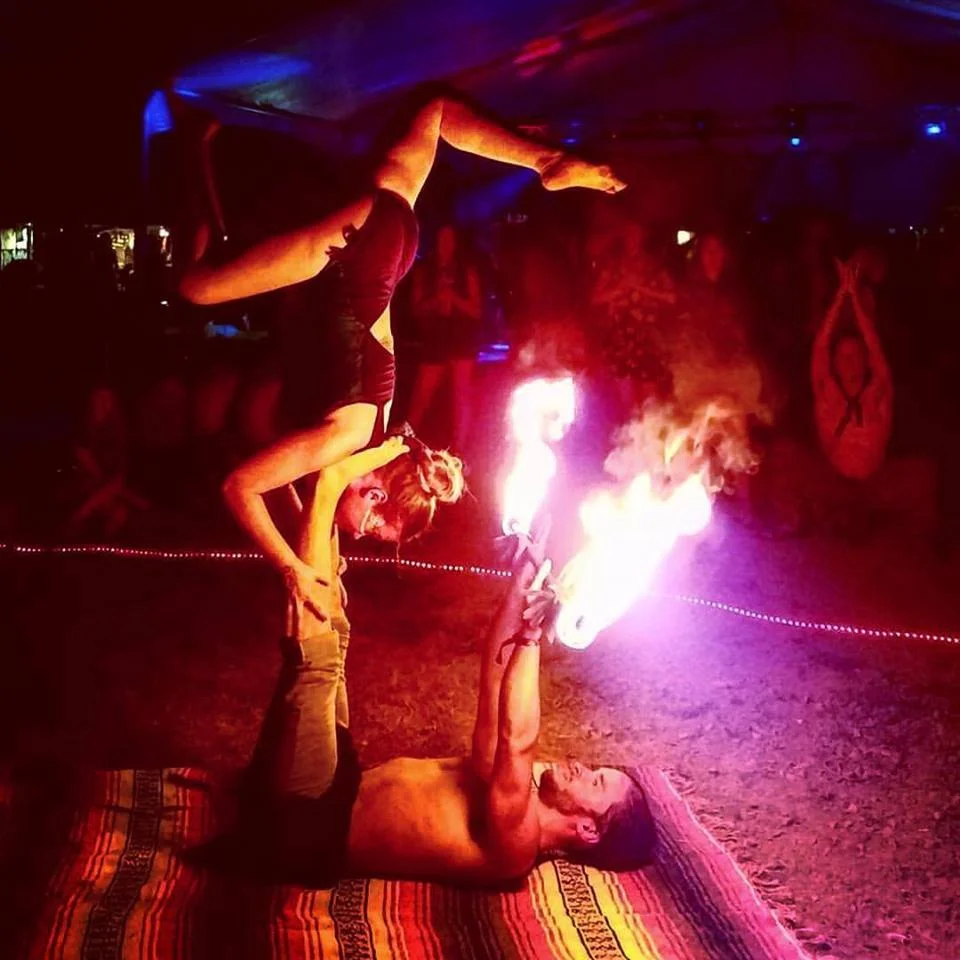 Now. Flux Music Festival - Reverse Star w/Fire props. 6-15-2016