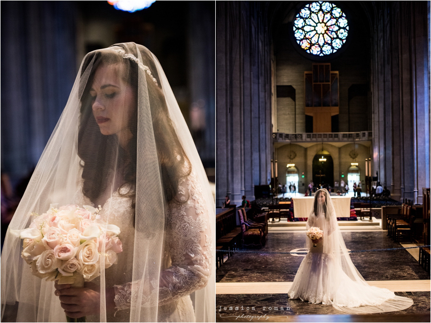 Jessica Roman Photography - Tiffany & Shawn's wedding at Grace Cathedral Wedding in San Francisco, CA