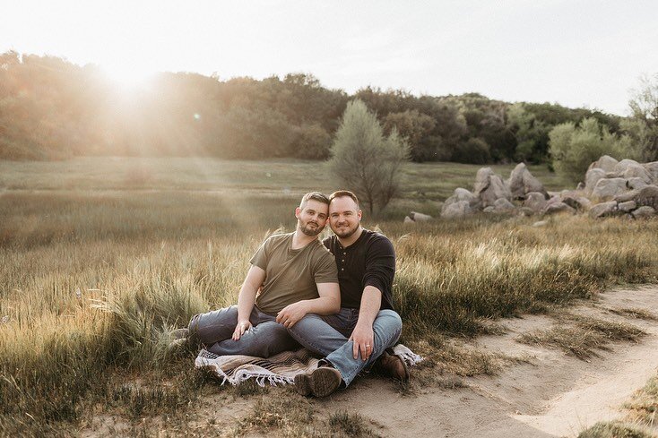 Oh my gosh, I love my guys - these two are going to have an incredible wedding in October! Can&rsquo;t wait to be a part of it 🌈