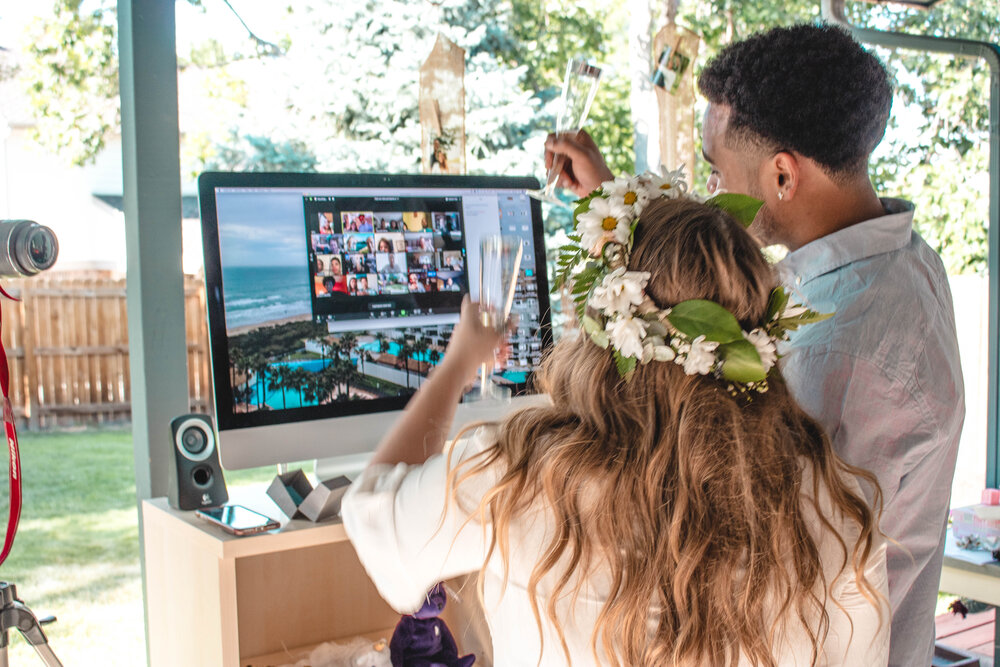 Our Zoom Wedding | SaltWaterVibes