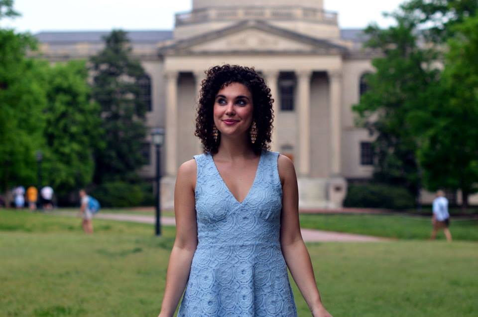 Pondering life at graduation in May 2014....I'm still pondering (mainly about the whereabouts of those earrings...I really liked them). 