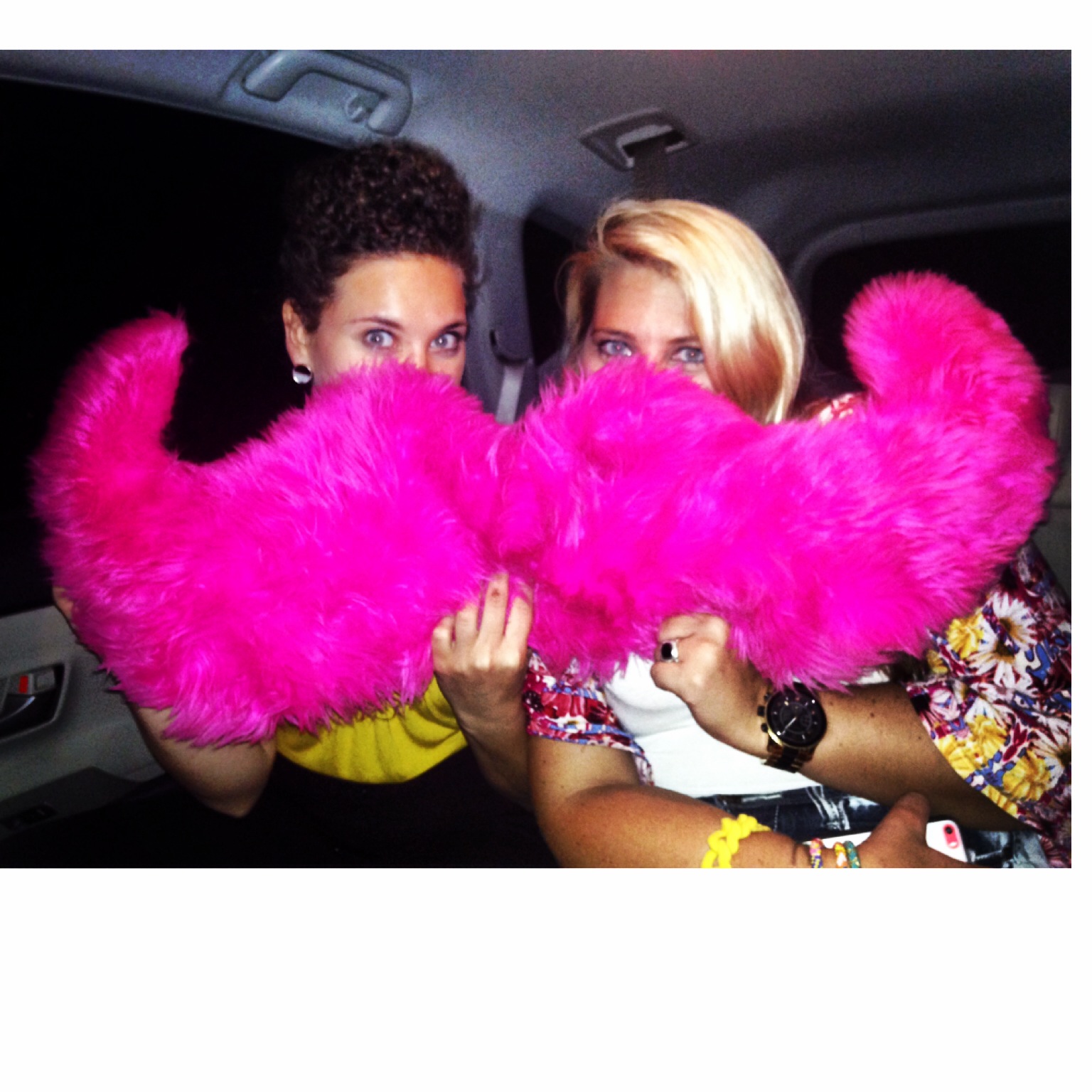 Pictured: roomies becoming friends! Ah, the magic of ridesharing! 
