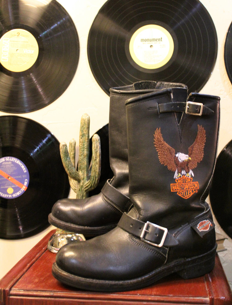 vintage harley boots