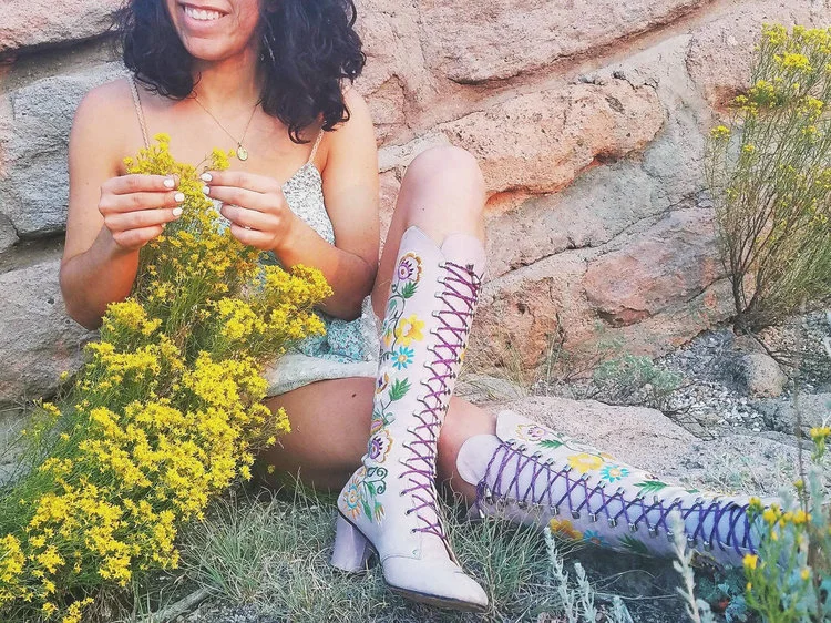 Embroidered Penny Lane Boots from Soul Six Nine
