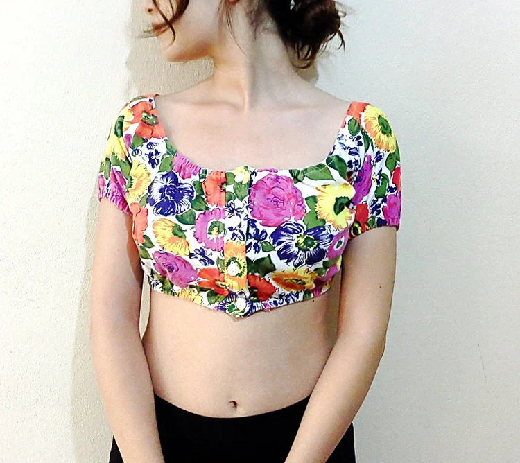 Floral Gypsy Crop Top from Boutique Seragun
