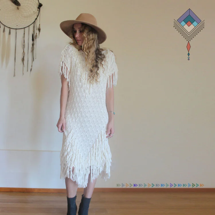Fringe Crochet Boho Dress from Savage Thread