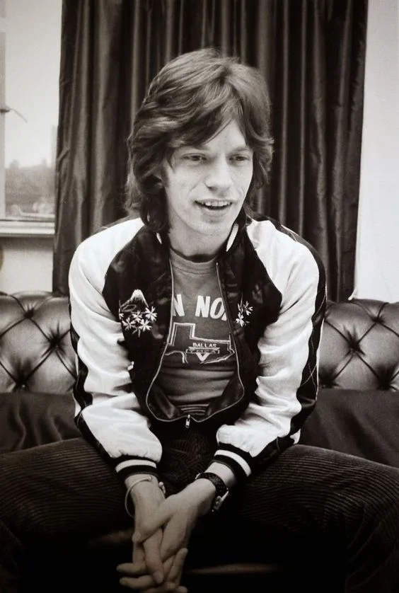 Mick Jagger wearing a Sukajan