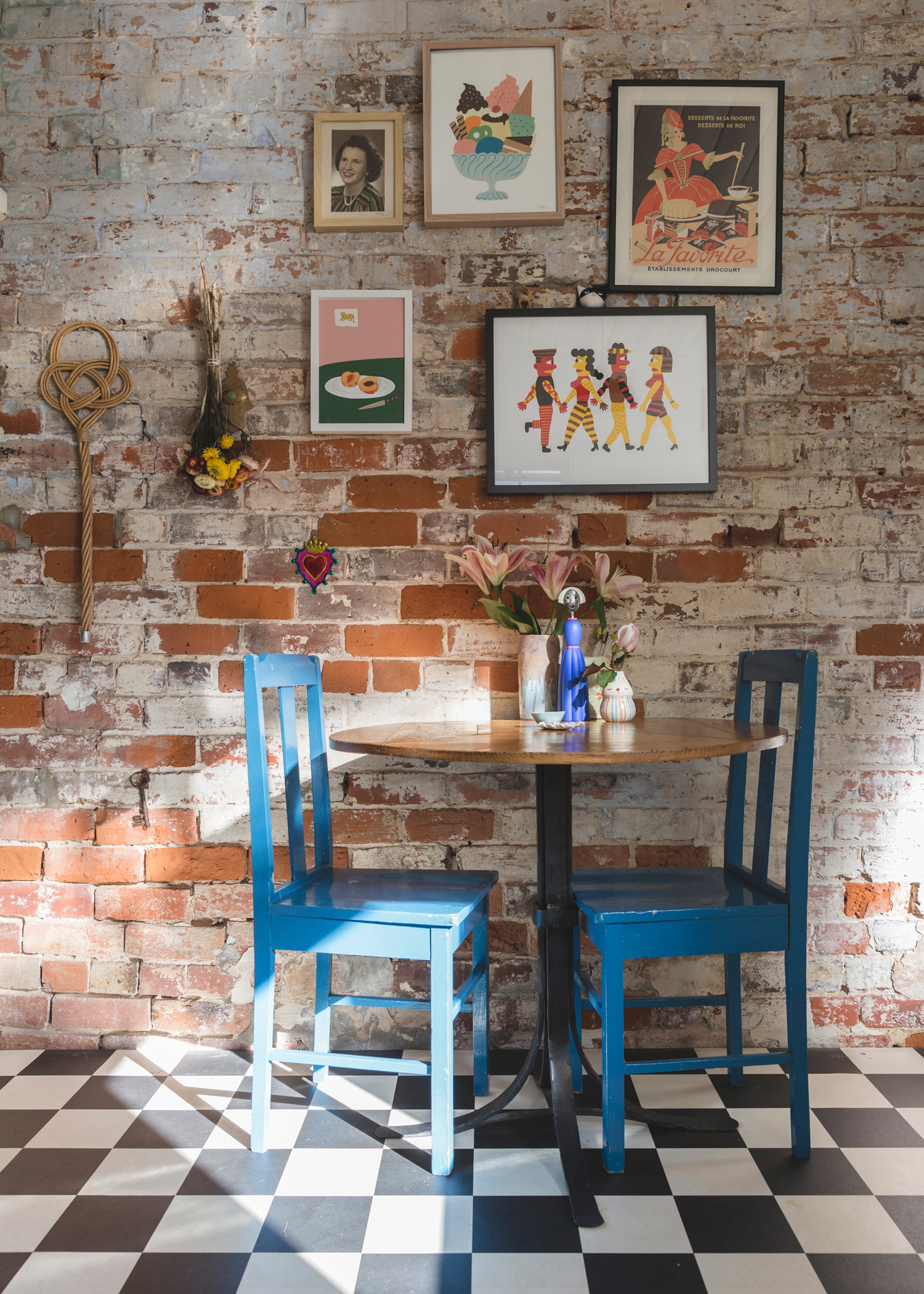 eclectic dining table