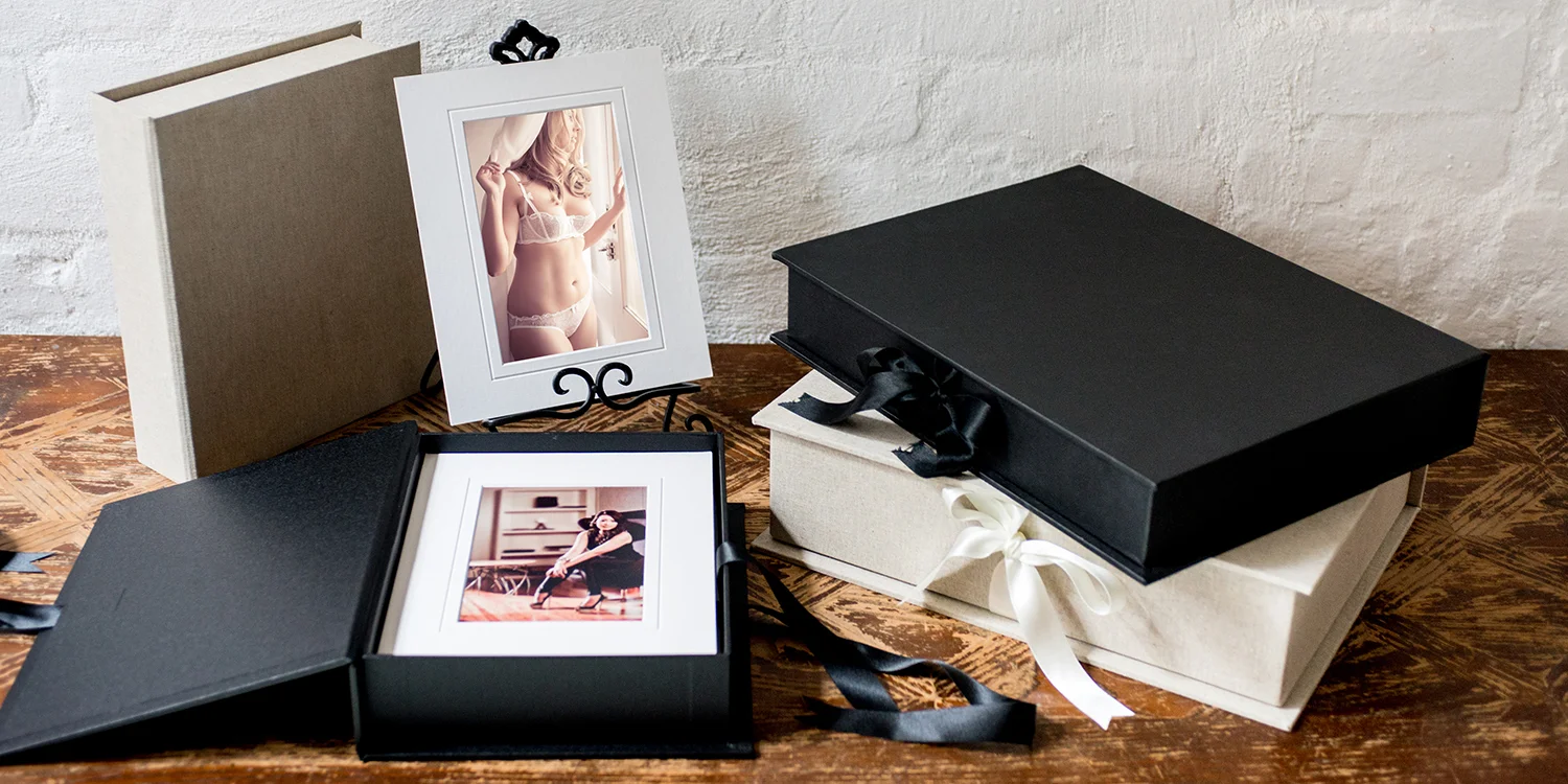 Lafyette portfolio boxes for photography from Adelaide studio