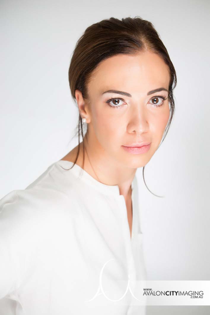 Corporate photography of Adelaide business woman in white shirt