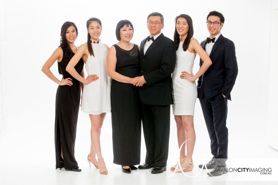 Adelaide family photography of adult group in formal attire