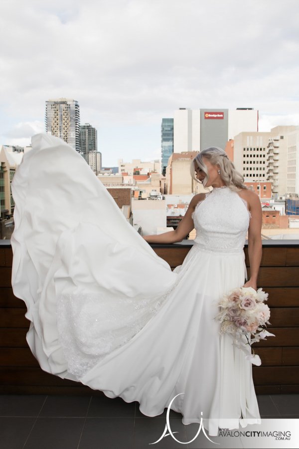 Bride dress flare