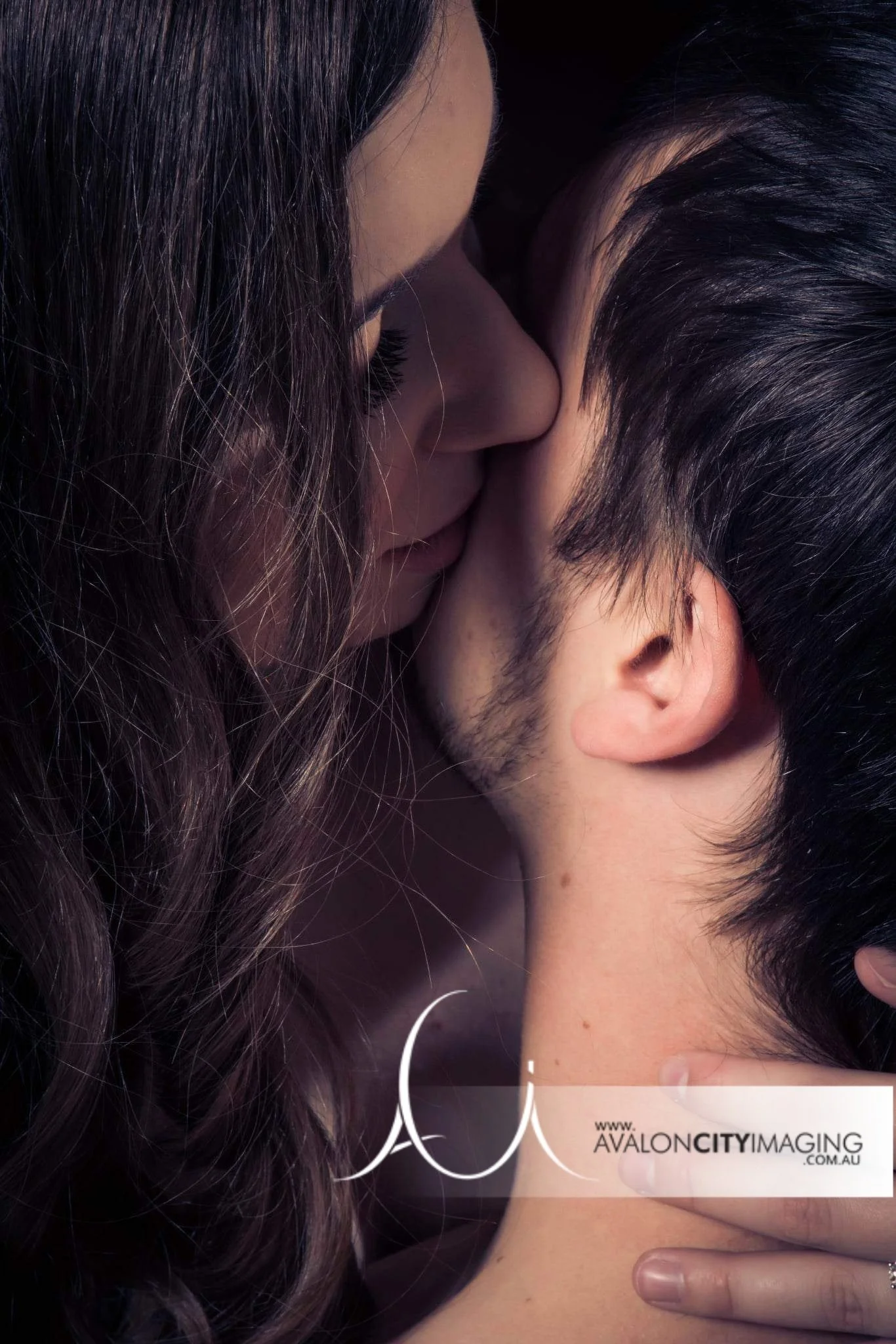 Couples Boudoir- couple embracing with warm, emotional connection.jpeg