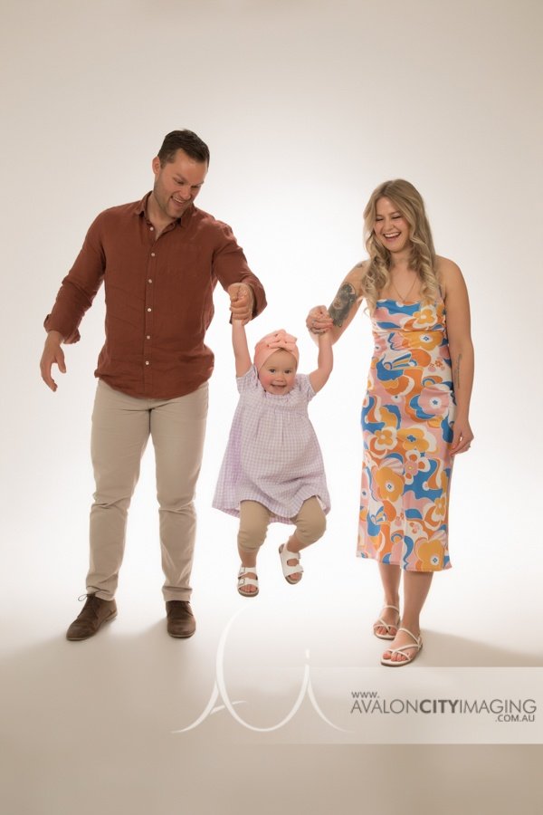 Fun family photography in Adelaide photographic studio