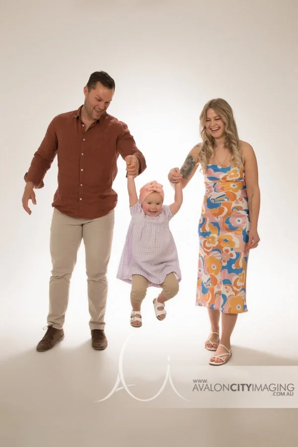 Fun family photography in Adelaide photographic studio