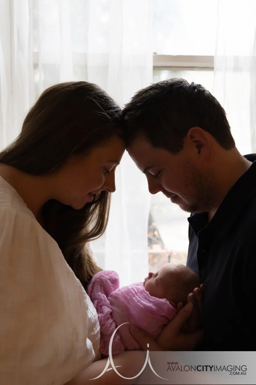 Adelaide Newborn Photography - New parents with newborn baby
