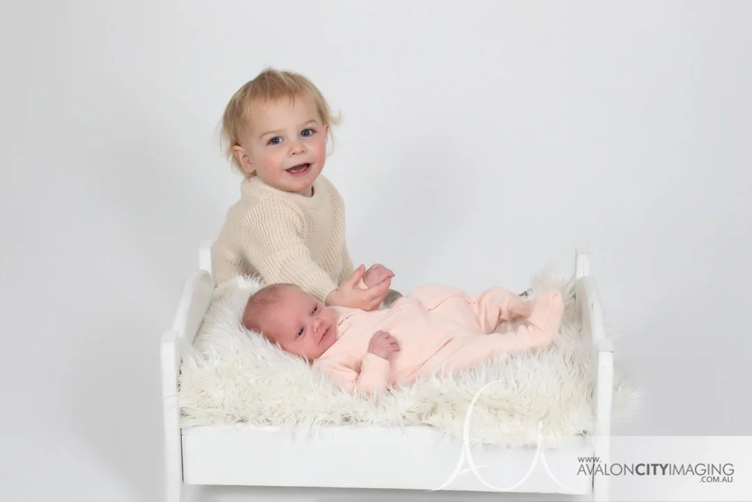 Adelaide Newborn Photography - Newborn baby with big sister