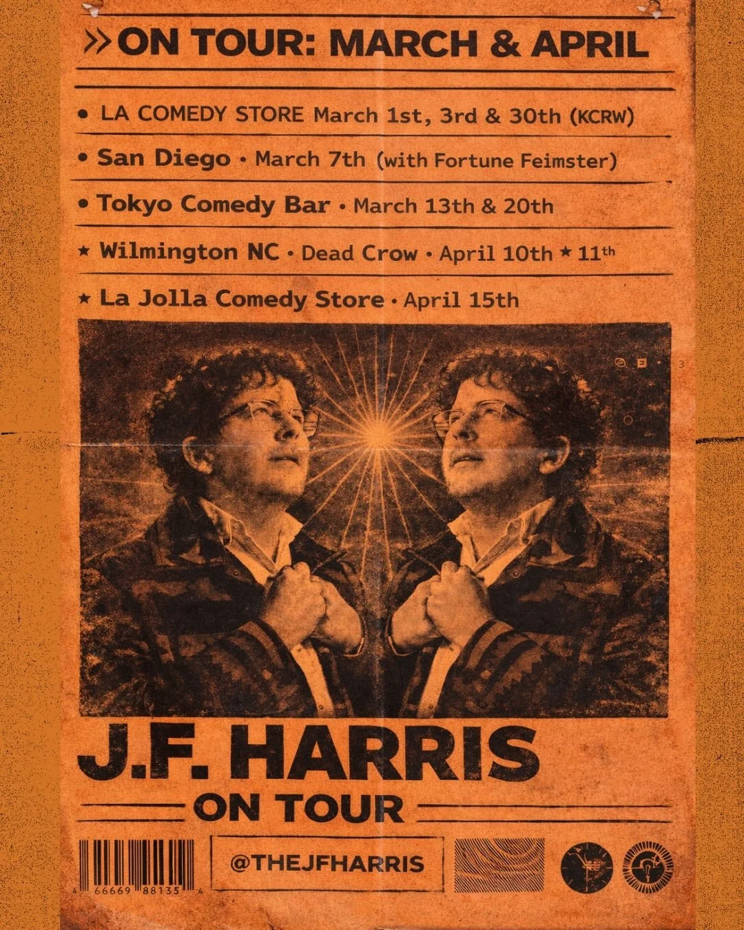 Comment Party for ticket info! San Diego, Tokyo, Wilmington it all makes sense!