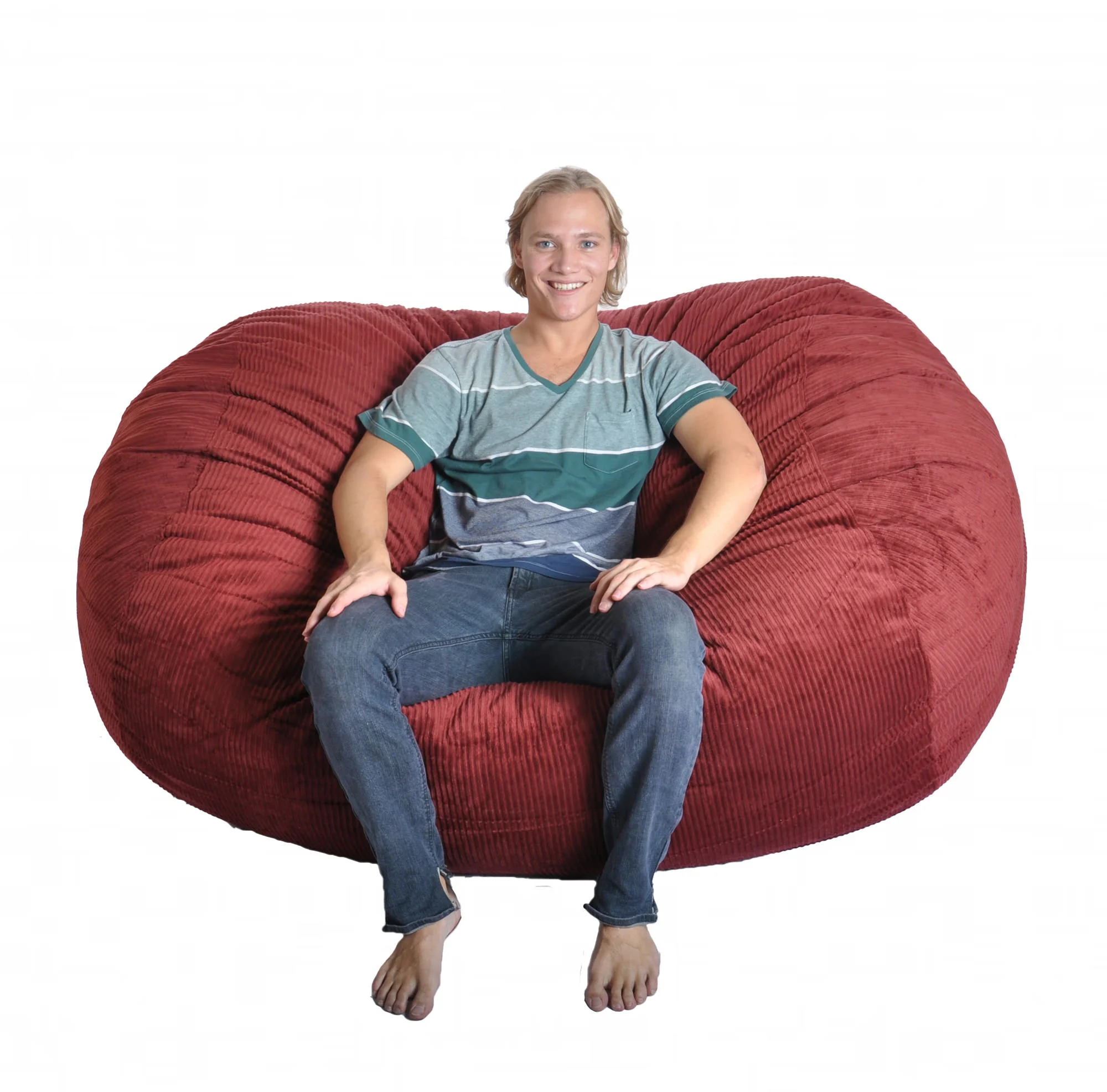 Slacker Sack Sofa Beanbag Bergundy Corduroy Sofa Beanbag Bergundy Corduroy