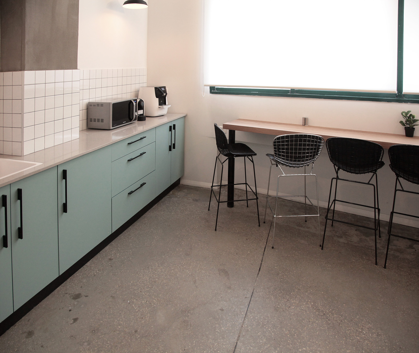  Office mint color kitchen