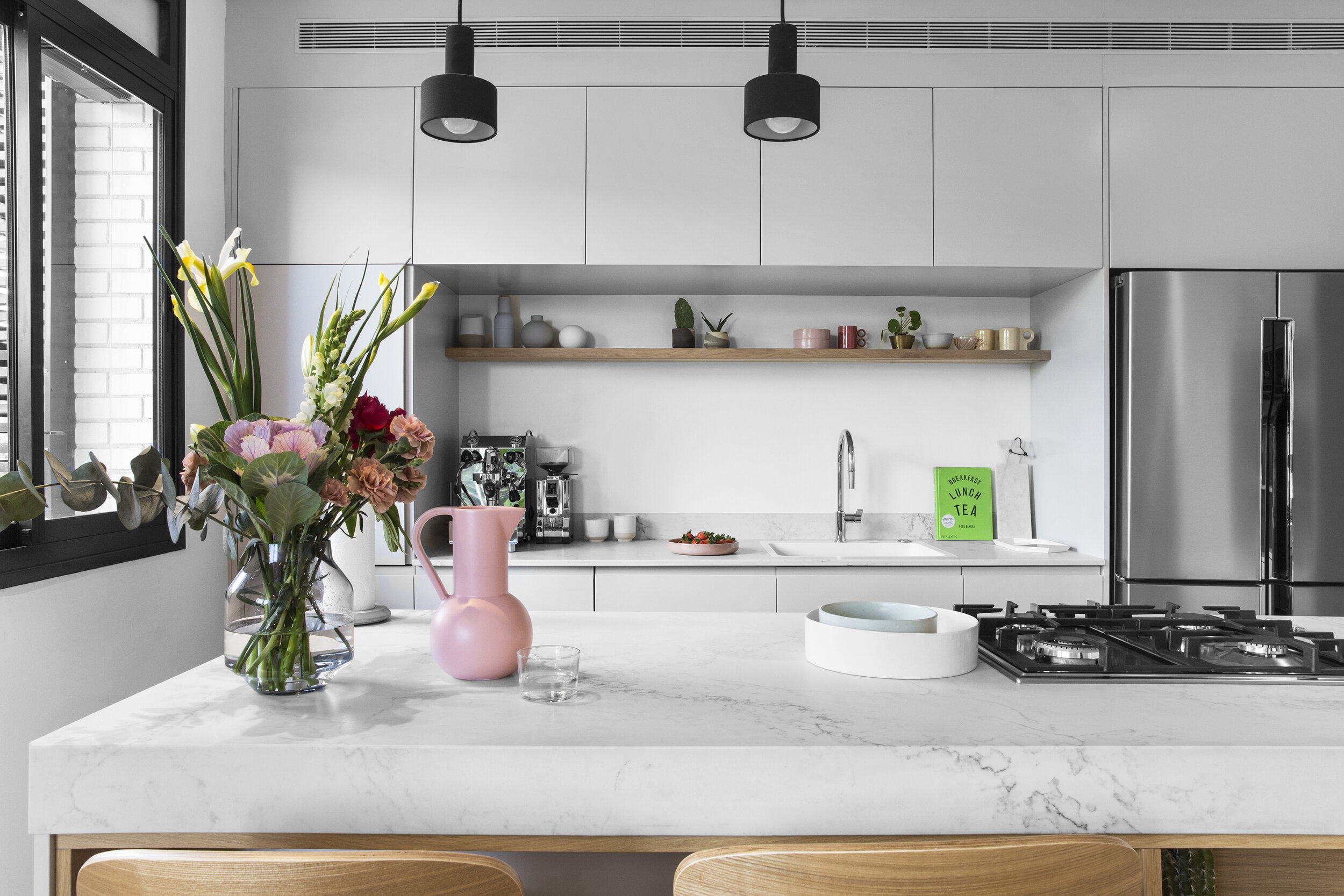 Light grey kitchen modern sleek design