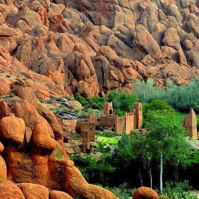 Another #sneakpeak of #Morocco 's hidden #treasures! 🌴🌳🐪🍴💛💚💙⛺️🎻#Kasbah #dades #Merzouga #ouarzazate #saharatoursinternational #instatravel #picoftheday #happiness #desert #adventure #colour #colours