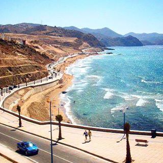 Here is Morocco's Cote d'Azur on its Mediterranean Coast! Brand new charming beach resorts with turquoise waters and sandy beaches! 500km coast with fantastic panoramas on the Rif Mountains and the sea, from the Spanish enclave of #Ceuta east to #Sa&