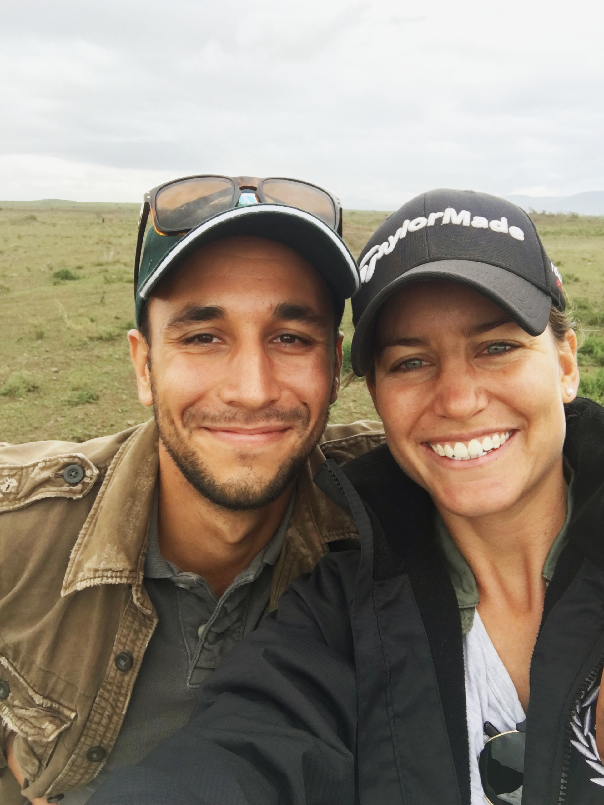 Nicole & Javier on a Series-1 Land Rover Safari to the Maasai Safari Camp