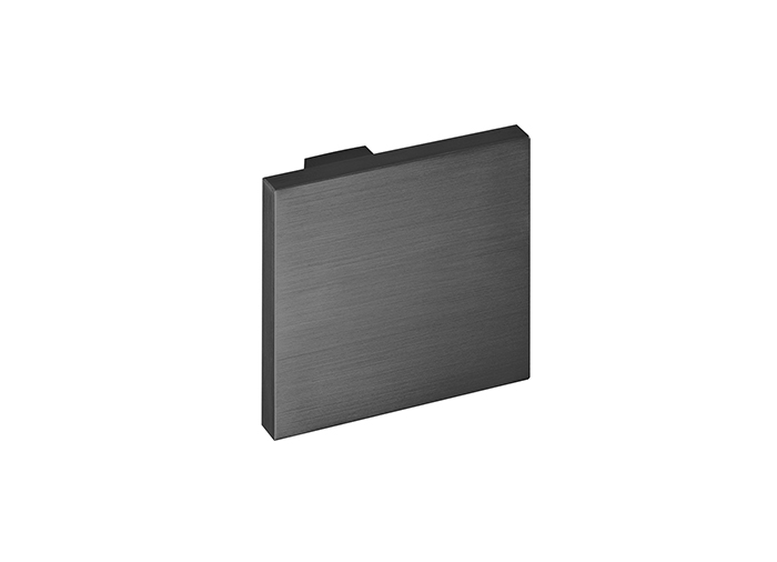 Square Door Knob Titanium Black - Design Christian Magalhaes