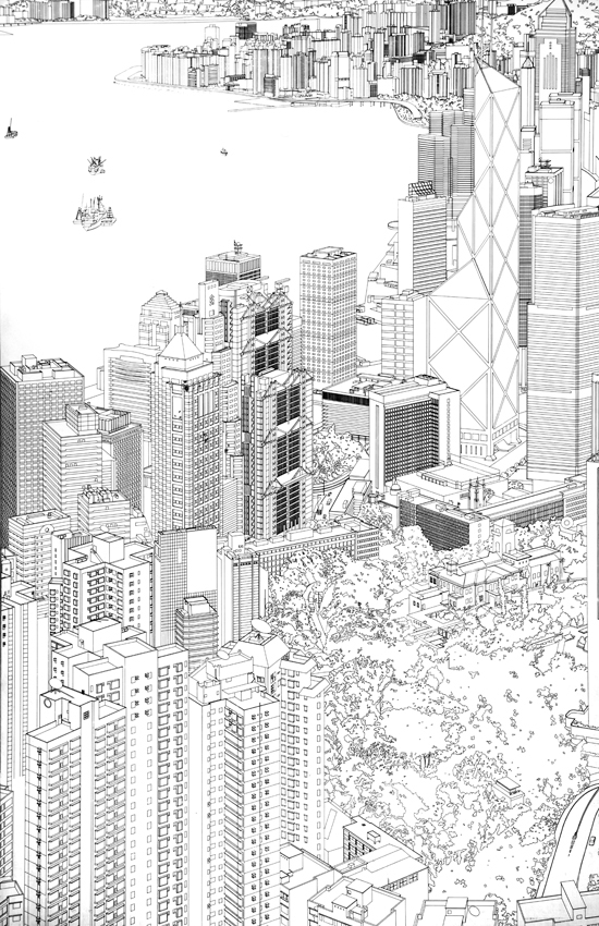 Drawing for Hong Kong Panorama