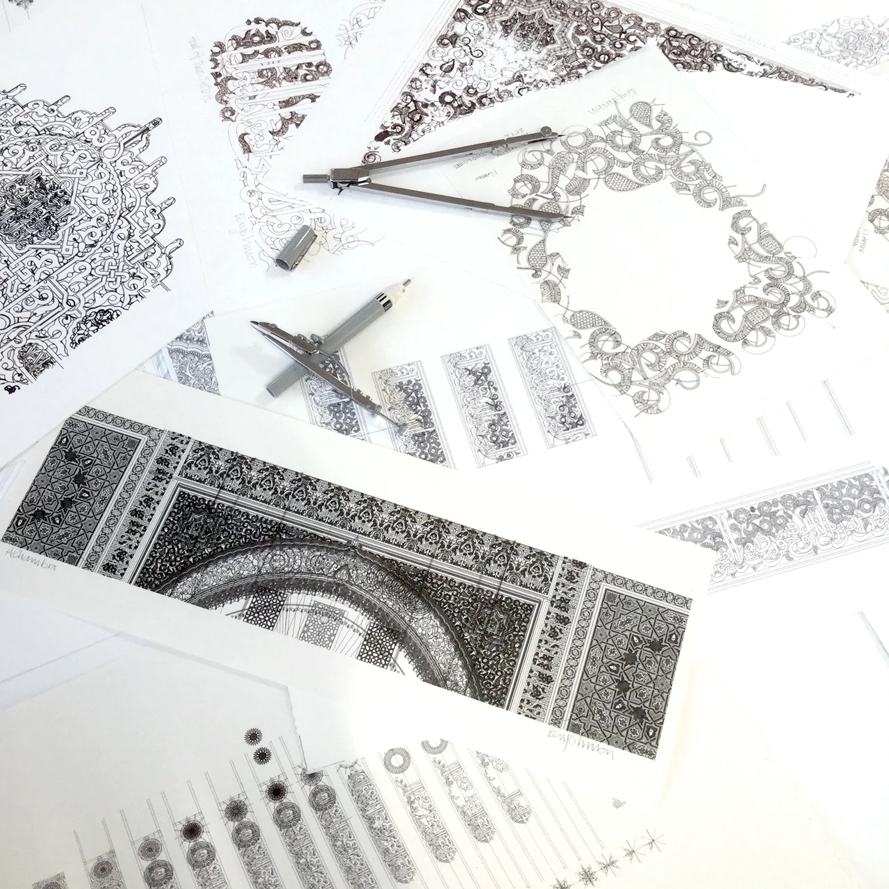 drawings alhambra on papaer.jpg