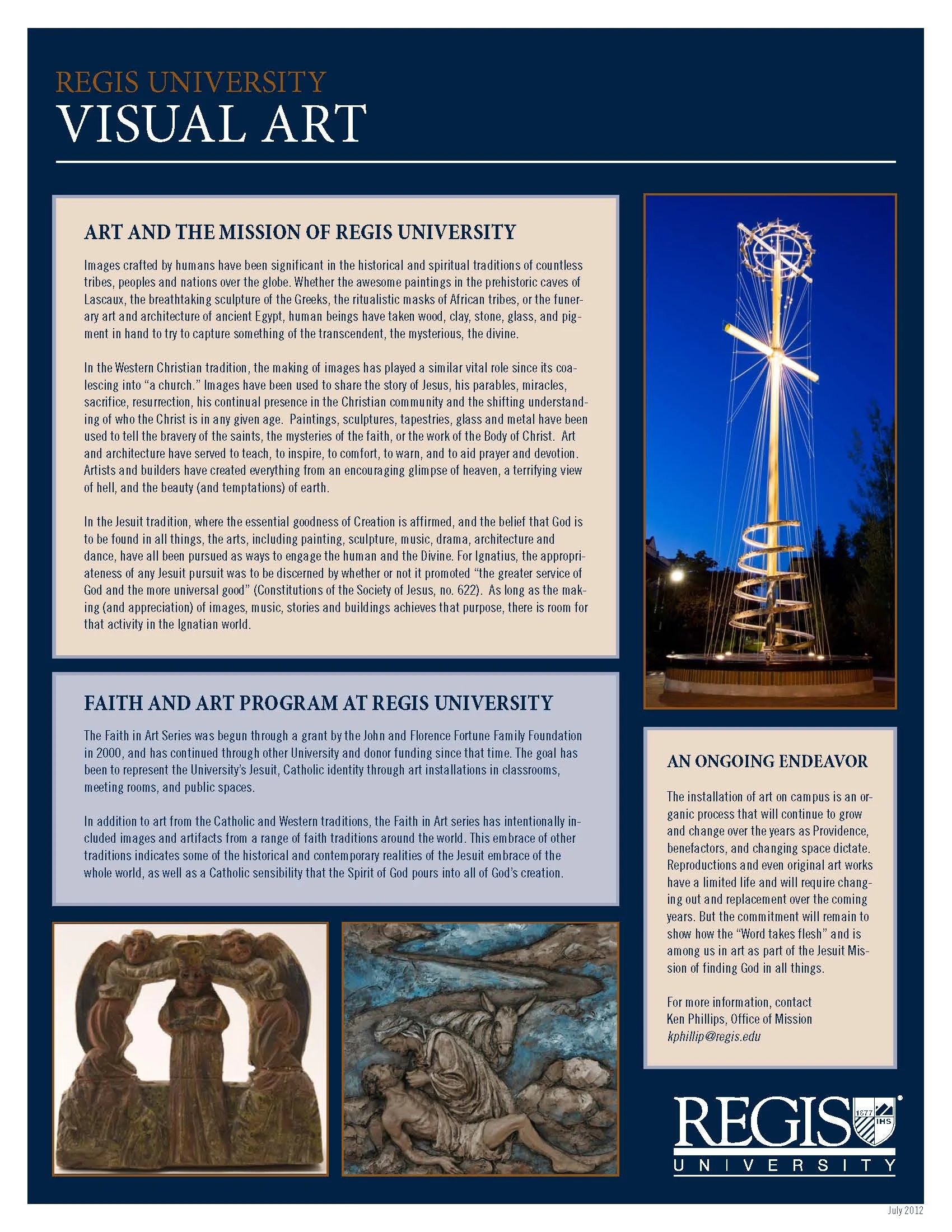 Art and the Mission of Regis University (Regis University, 2012)