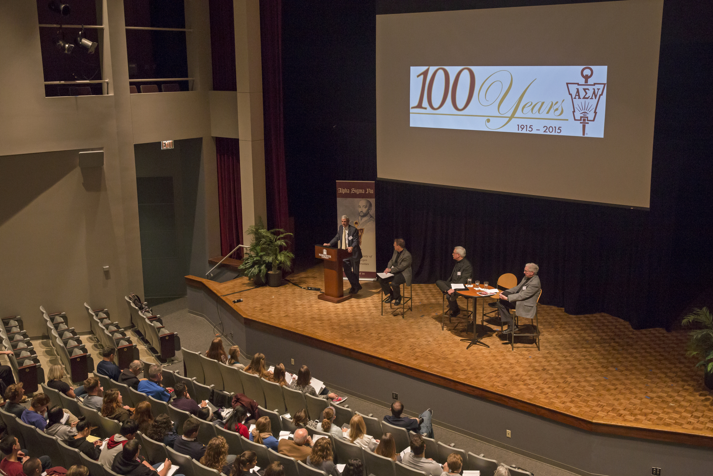 AJCU Presidents Panel at Marquette University (Photo courtesy of ASN).