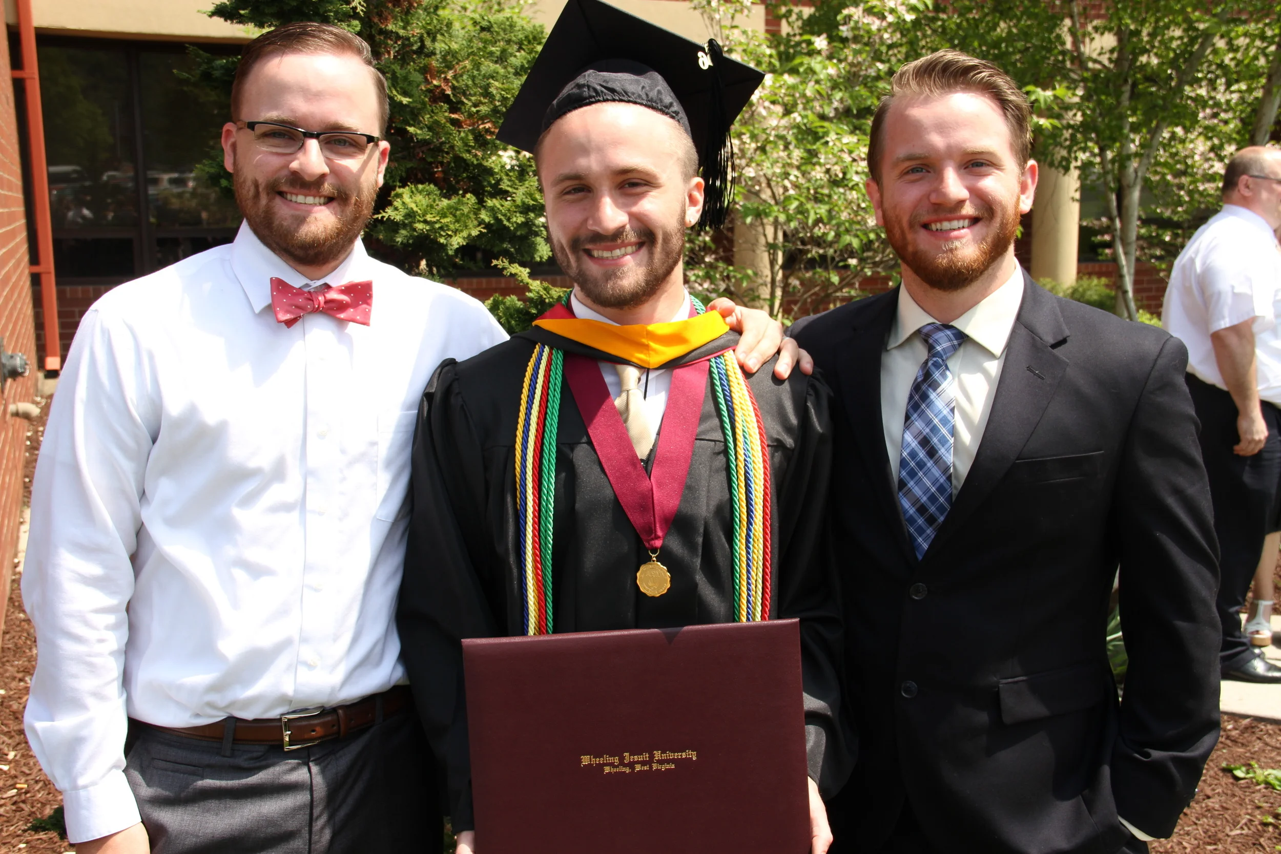 Wheeling Jesuit University Graduates Joe Probert '11, Stephen Probert '16 and Michael Probert '14 (Photo by Wheeling Jesuit University)
