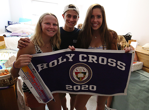 The class of 2020 moved into College of the Holy Cross last weekend (Photo by College of the Holy Cross)