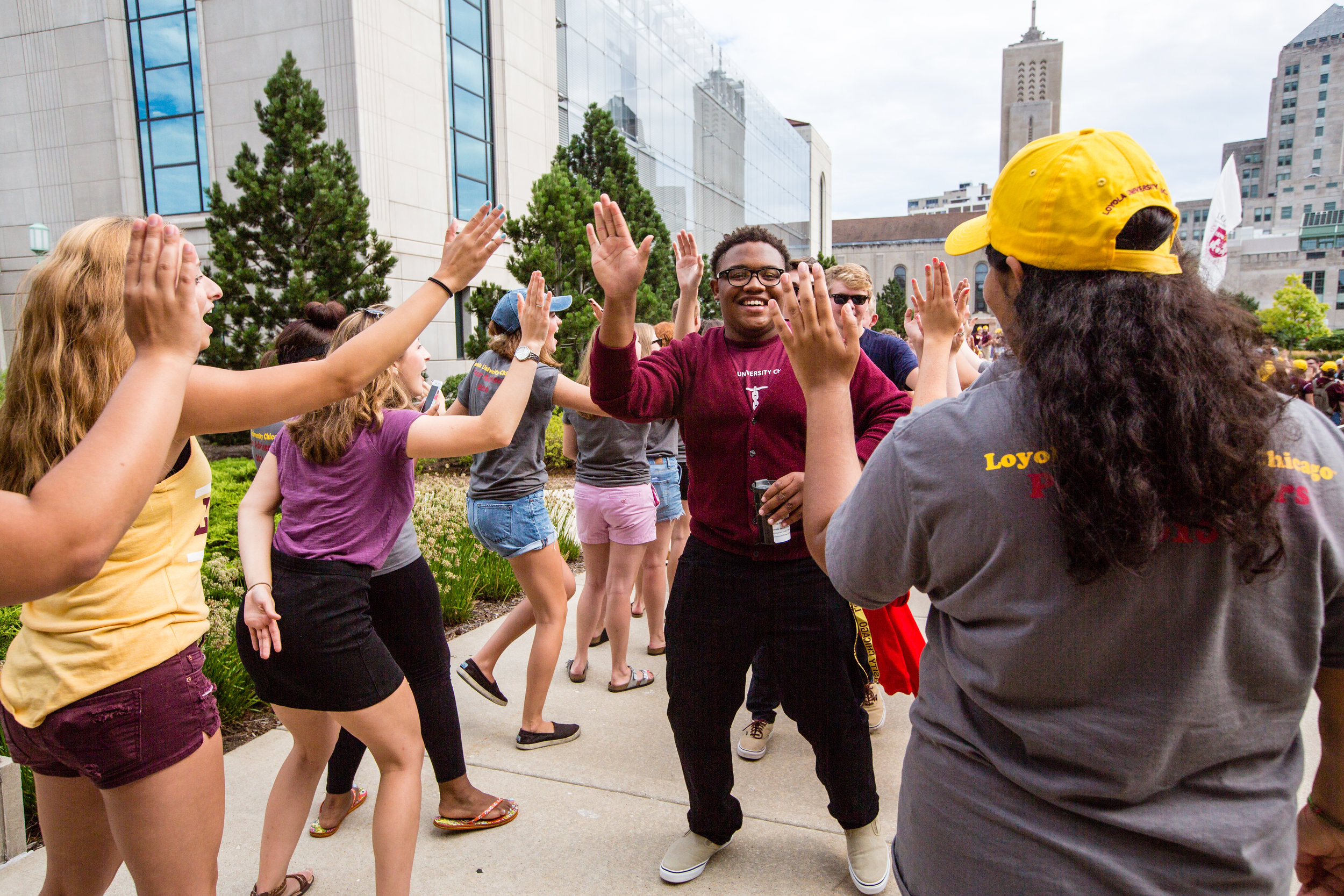 This year's class at Loyola University Chicago is the largest in school history (Photo by Loyola University Chicago)