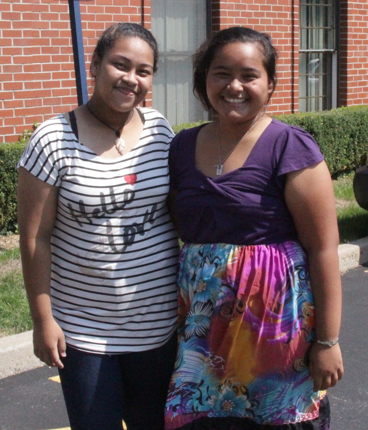 Krystal Saimon & Annalyn Tareg have both moved from Micronesia to Buffalo, NY to study at Canisius College (Photo by Canisius College)