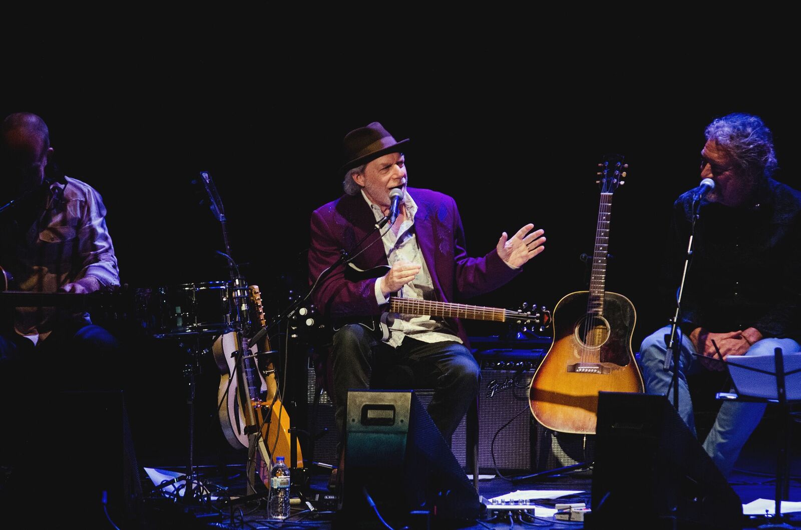 Buddy Miller at the mic (Photo by Jesse Lee, Marquette University)