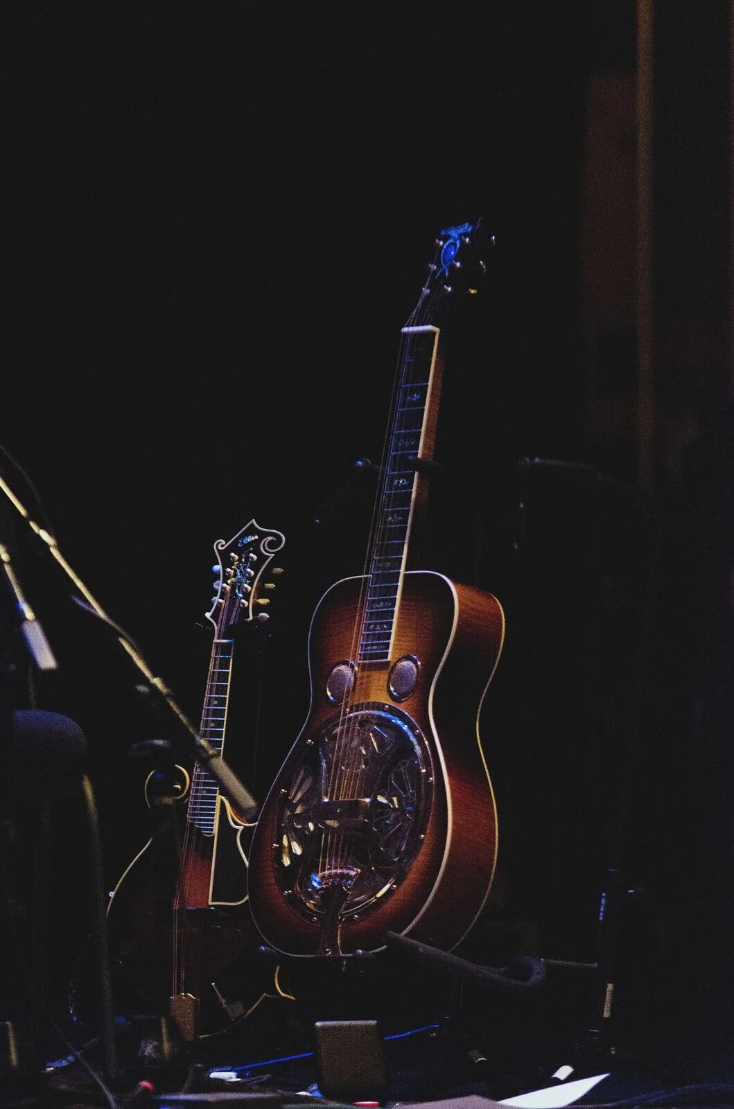 On-stage at Pabst Theater, Milwaukee, WI (Photo by Jesse Lee, Marquette University)